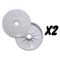 2 Grandes Roues Blanches Robot Polaris 3 roues