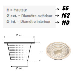 Panier Skimmer Astrapool Piscine Hors-Sol Astral avec Anse - 06824R0006