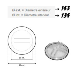 Couvercle de Préfiltre Pompe Sena avec Joint ASTRAL 4405010401