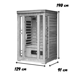 Sauna Infrarouge 2 places piscine