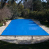 Bâche à Barres Piscine - 4 x 8 - Gris Médium