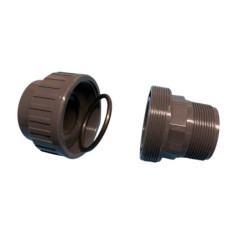 Union PVC - Collé Femelle Ø50 / Male Filleté 1"1/2 - PN16 Piscine