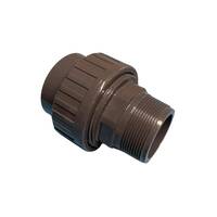 Union PVC - Collé Femelle Ø50 / Male Filleté 1"1/2 - PN16 Piscine