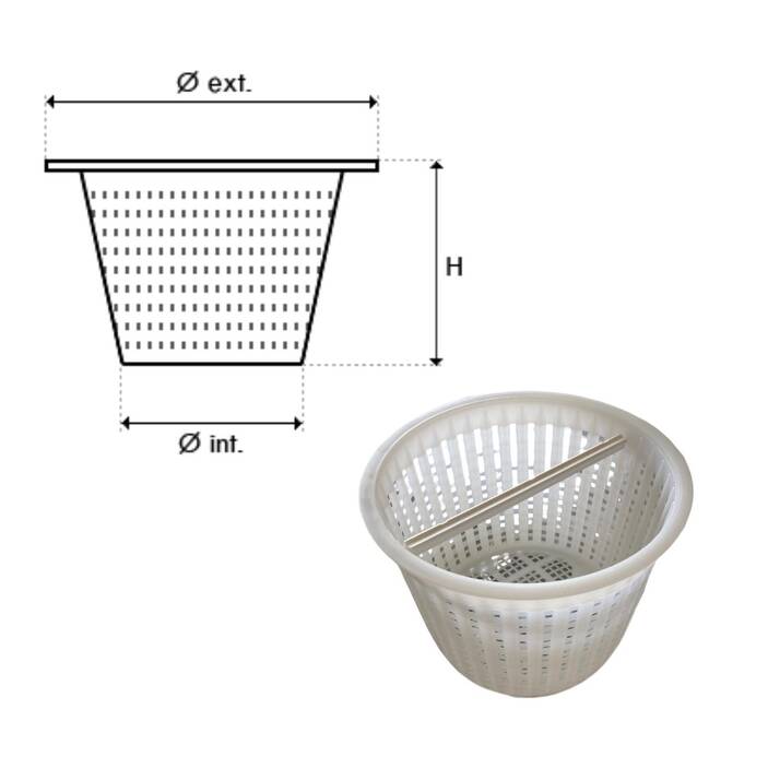 LTS FAFA Panier d'écumoire,Panier Skimmer Piscine,Panier de