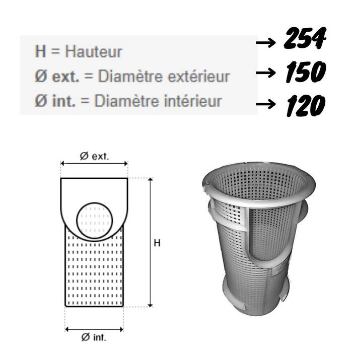 Skimmer Piscine - Panier STNE - Astral