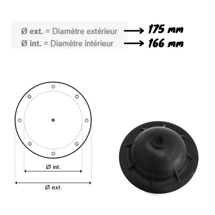 Couvercle Noir Filtre Pro Side HAYWARD Référence SX0244K