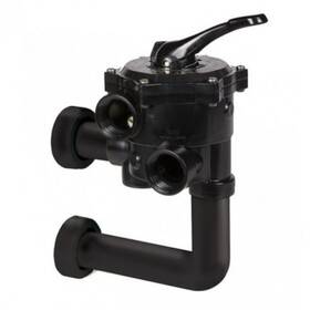 Vanne 6 Voies Piscine - Noire - Filtre Triton / EOS - 1,5" - Pentair