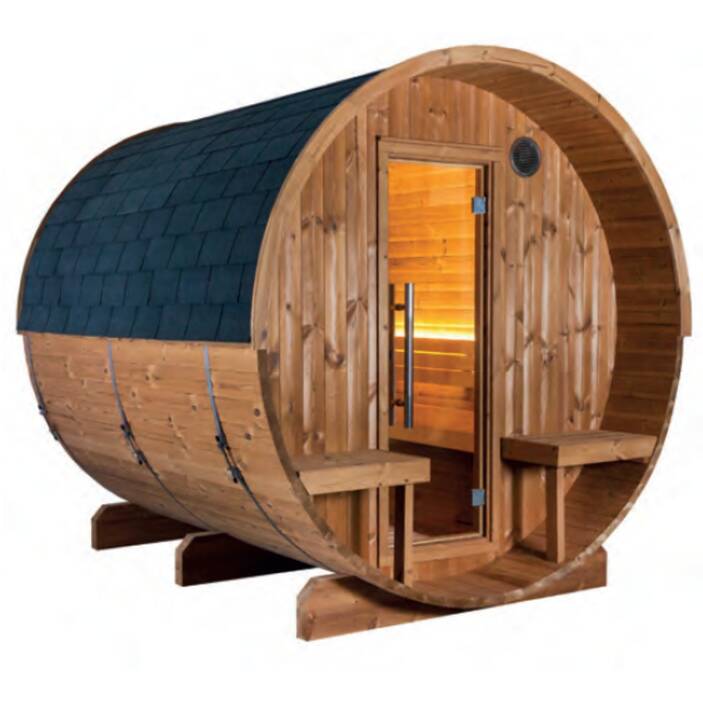 Sauna Tonneau Extérieur Kaski Panorama