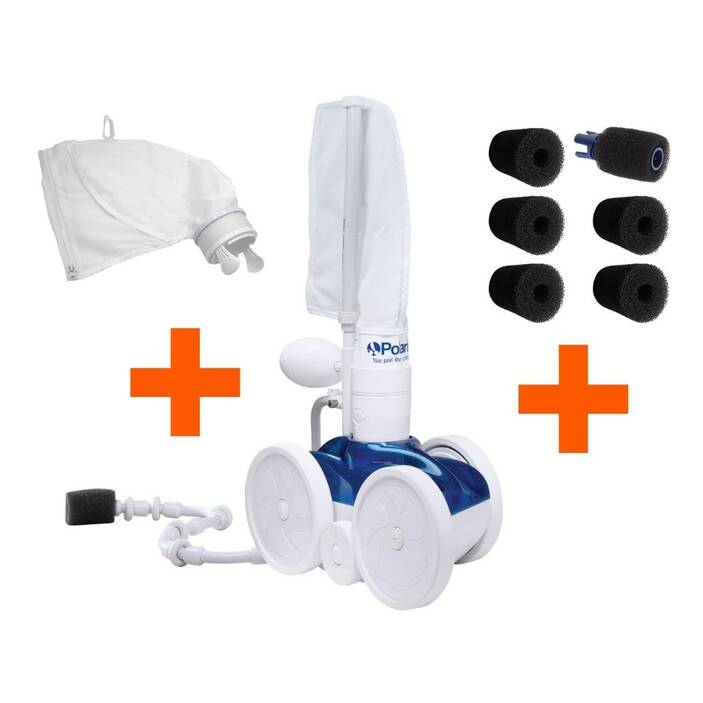 Robot Piscine Polaris 280 - Avec Consommables Adaptables : 1 Sac - 6 Mousses - 1 Buse