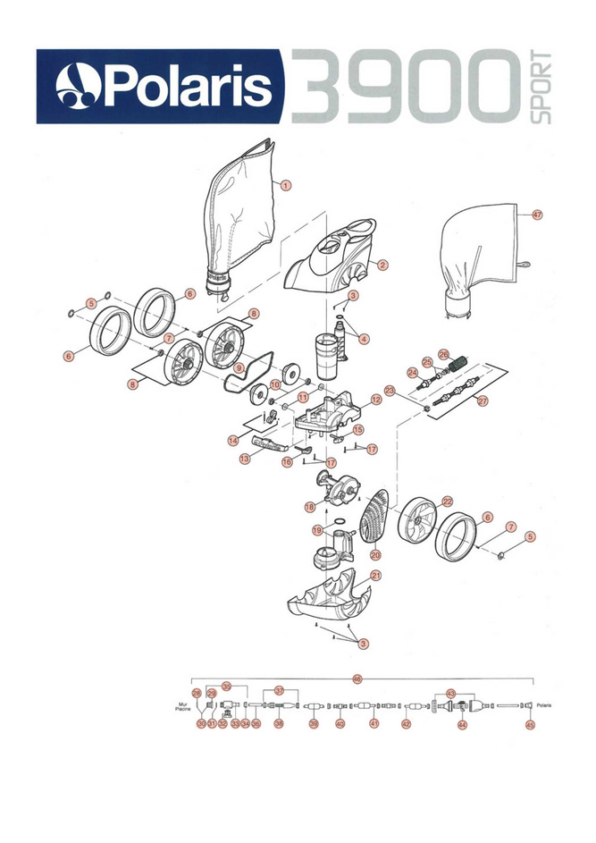 Pièces détachées robot piscine - Spareka